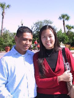 Que and Val in Kemah (Fall '01)