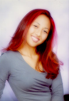 Alvi with red hair